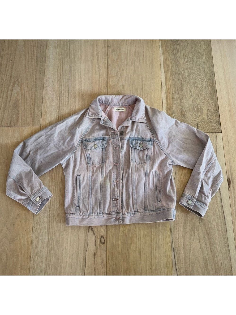 Madewell The Raglan Oversized Jean Jacket: Overdyed Edition Size Small